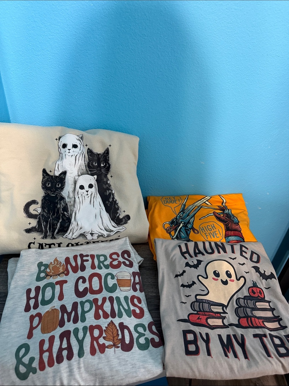4 Halloween Shirts 2XL